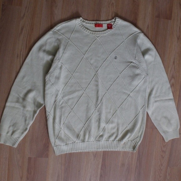 IZOD Olive/ Mint/ Green Vintage Oversized Unisex Sweater - Picture 7 of 7